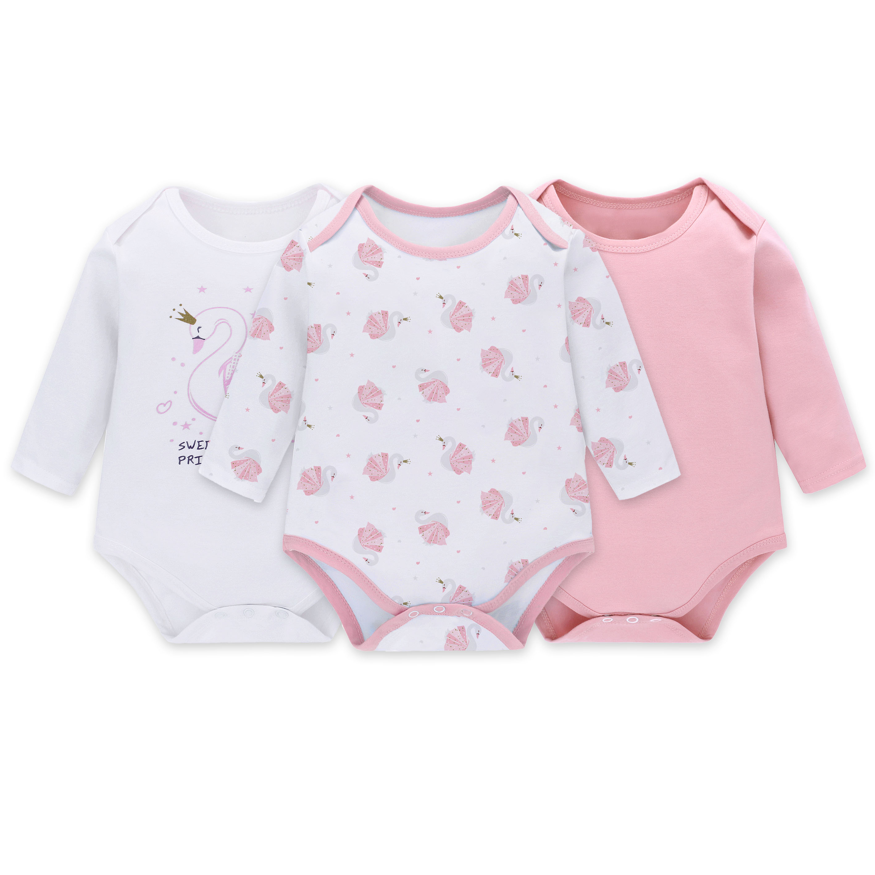 картинка Комплект боди  с длинным рукавом "Принцесса Лебедь" 3шт от магазина Daminorika