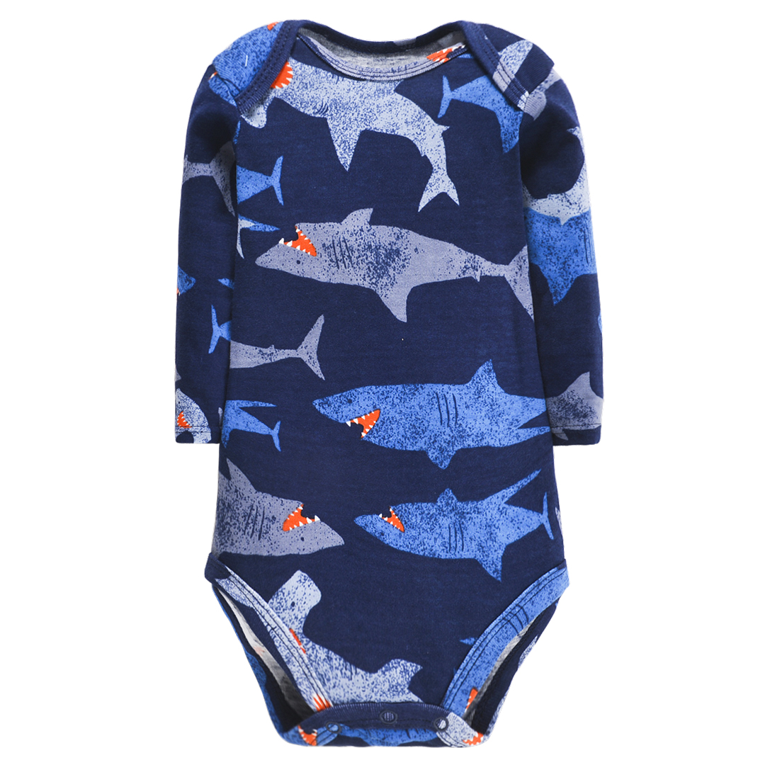 картинка Боди с длинным рукавом на кнопках "Акула" от магазина Daminorika